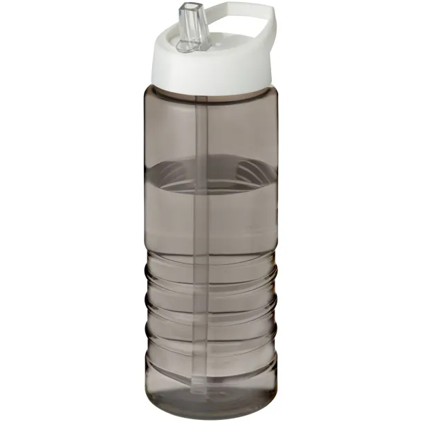 H2O Active® Eco Treble 750 ml spout lid sport bottle Charcoal White