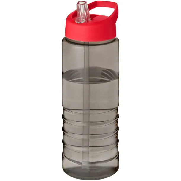 H2O Active® Eco Treble 750 ml spout lid sport bottle Charcoal Red