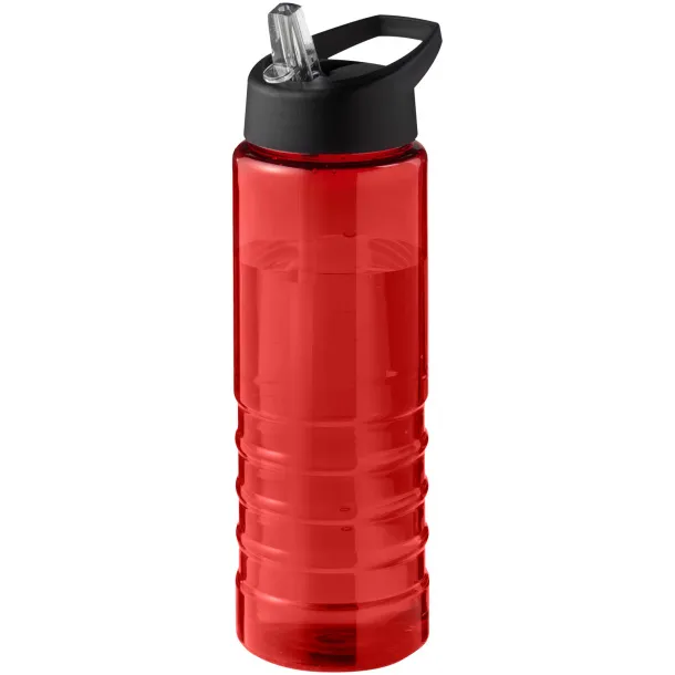 H2O Active® Eco Treble 750 ml spout lid sport bottle Red Solid black