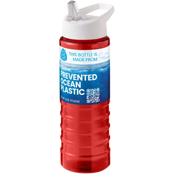 H2O Active® Eco Treble 750 ml spout lid sport bottle Red White