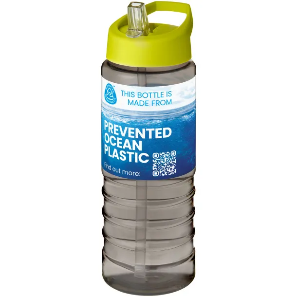 H2O Active® Eco Treble 750 ml spout lid sport bottle Charcoal Lime