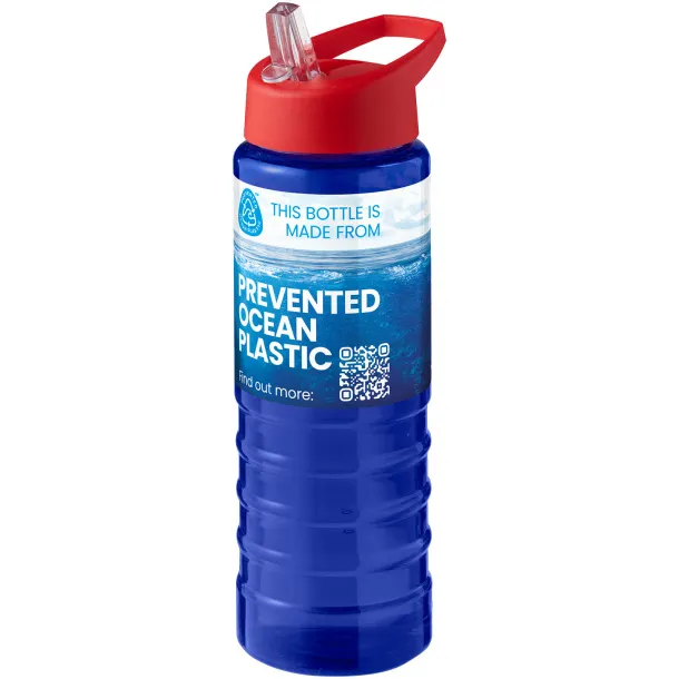 H2O Active® Eco Treble 750 ml spout lid sport bottle Blue Red