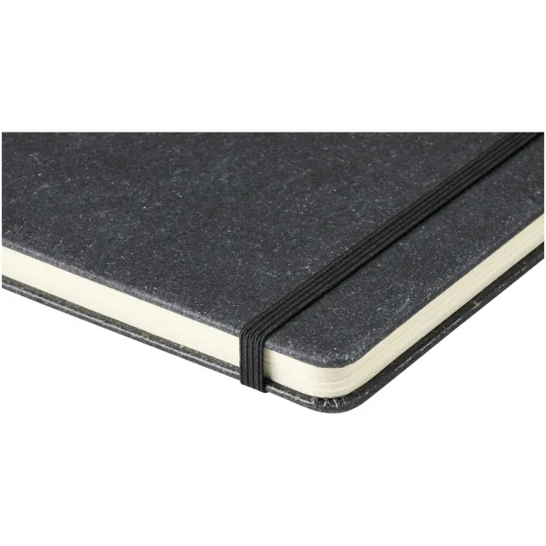 Atlana leather pieces notebook - Marksman Crna