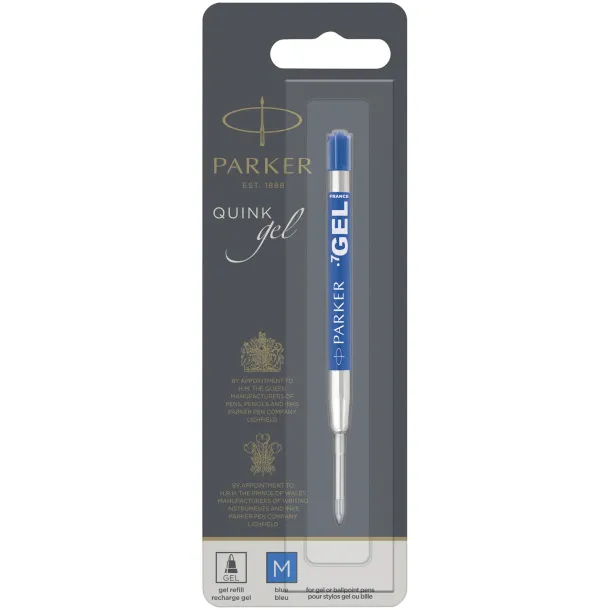 Gel ballpoint pen refill - Parker Silver Sky blue