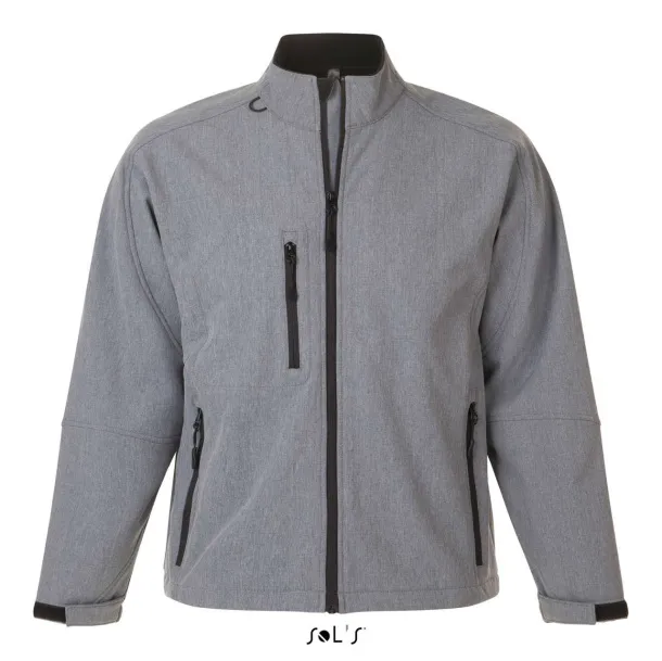  SOL'S RELAX - MEN'S SOFTSHELL ZIPPED JACKET - SOL'S Grey Melange