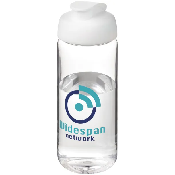 H2O Active® Octave Tritan™ 600 ml flip lid sport bottle - Unbranded White White