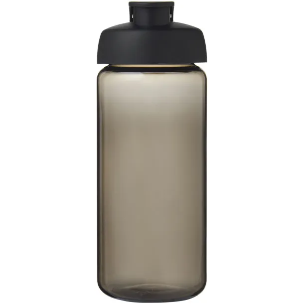 H2O Active® Octave Tritan™ 600 ml flip lid sport bottle - Unbranded Charcoal Solid black