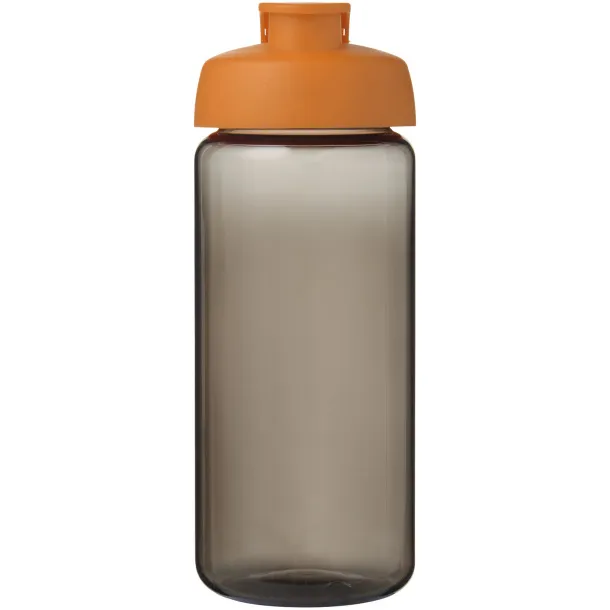 H2O Active® Octave Tritan™ 600 ml flip lid sport bottle - Unbranded Charcoal Orange