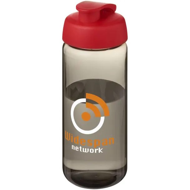 H2O Active® Octave Tritan™ 600 ml flip lid sport bottle Charcoal Red