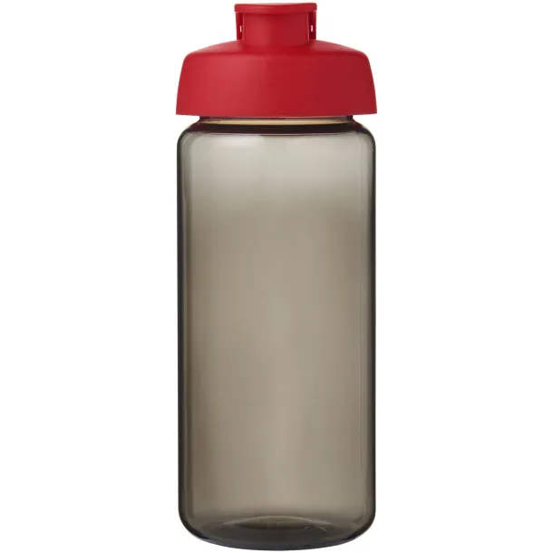 H2O Active® Octave Tritan™ 600 ml flip lid sport bottle Charcoal Red