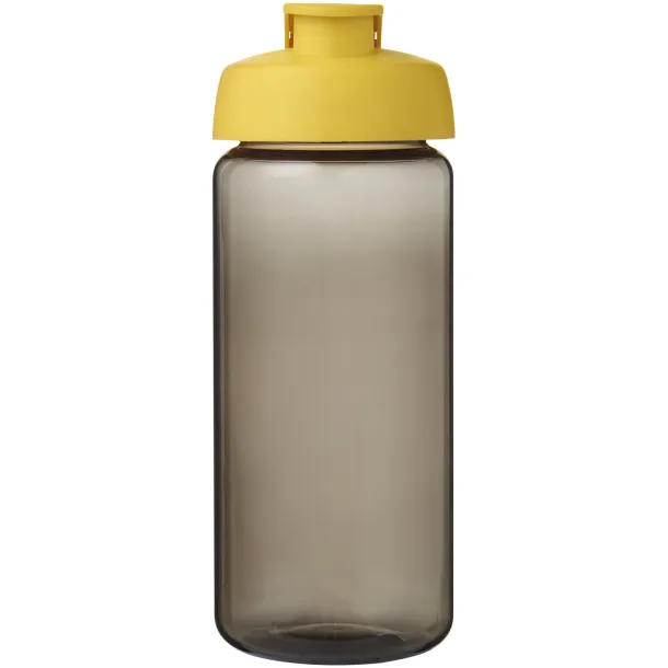 H2O Active® Octave Tritan™ 600 ml flip lid sport bottle - Unbranded Charcoal Yellow