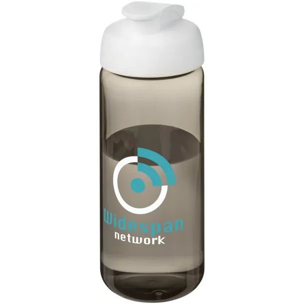 H2O Active® Octave Tritan™ 600 ml flip lid sport bottle - Unbranded Charcoal White