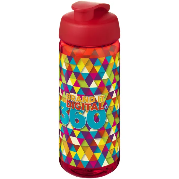 H2O Active® Octave Tritan™ 600 ml flip lid sport bottle - Unbranded Red Red