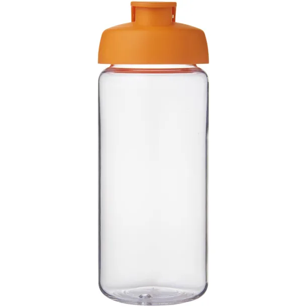 H2O Active® Octave Tritan™ 600 ml flip lid sport bottle - Unbranded White Orange