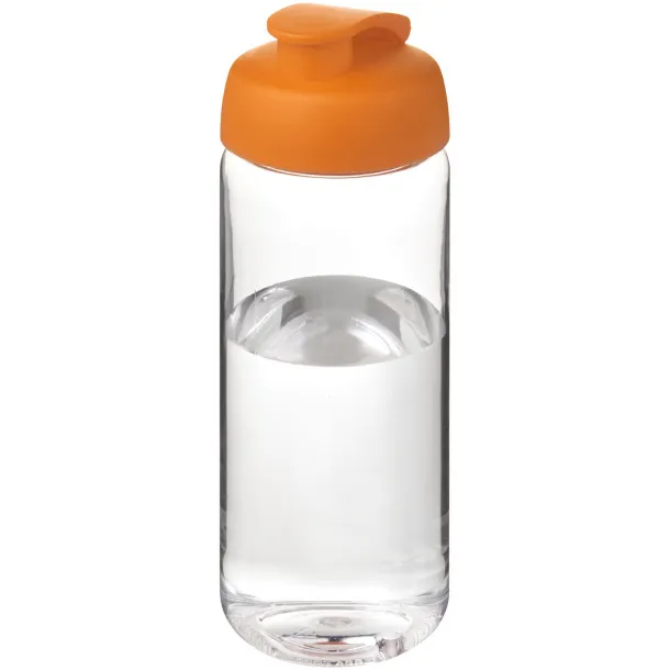 H2O Active® Octave Tritan™ 600 ml flip lid sport bottle - Unbranded White Orange