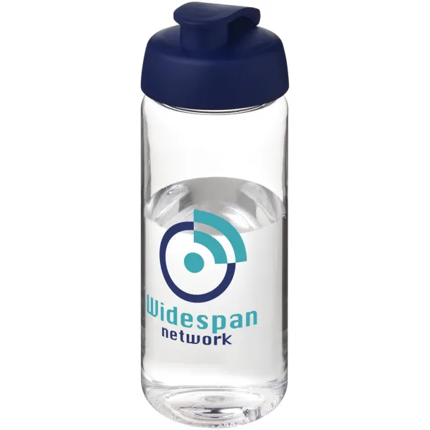 H2O Active® Octave Tritan™ 600 ml flip lid sport bottle - Unbranded White Blue