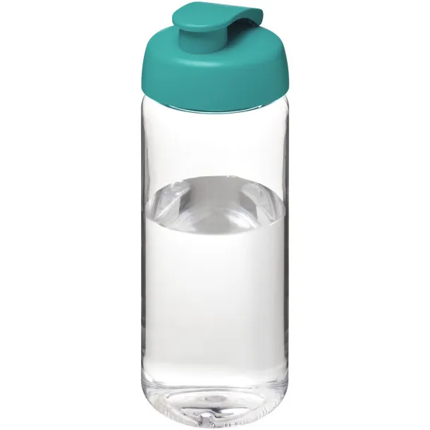 H2O Active® Octave Tritan™ 600 ml flip lid sport bottle - Unbranded White Aqua blue