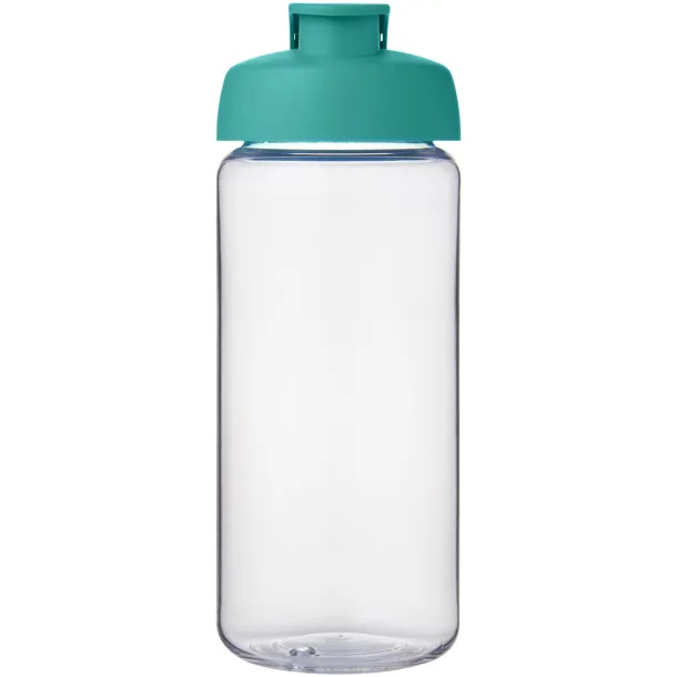 H2O Active® Octave Tritan™ 600 ml flip lid sport bottle - Unbranded White Aqua blue