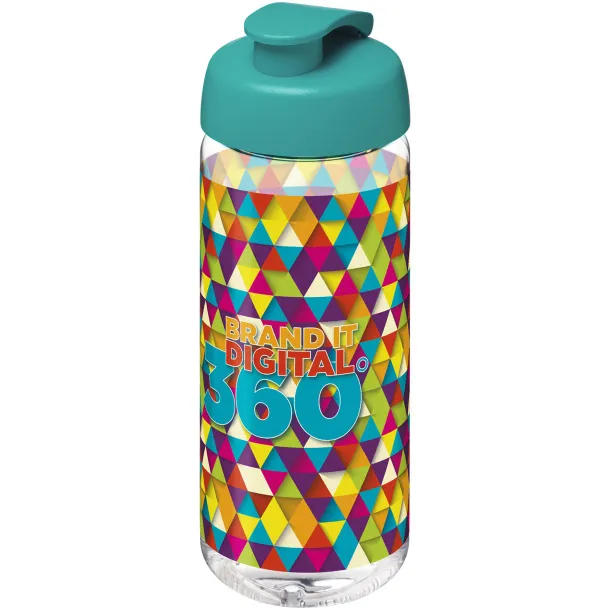 H2O Active® Octave Tritan™ sportska boca s preklopnim poklopcem 600 ml Bijela Aqua blue