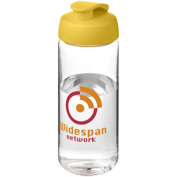 H2O Active® Octave Tritan™ 600 ml flip lid sport bottle - Unbranded White Yellow