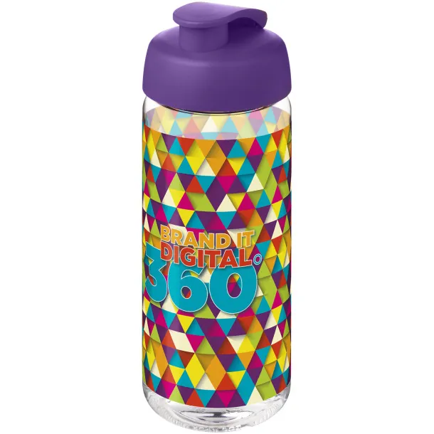 H2O Active® Octave Tritan™ 600 ml flip lid sport bottle White Purple