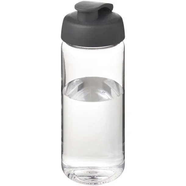 H2O Active® Octave Tritan™ 600 ml flip lid sport bottle - Unbranded White Grey