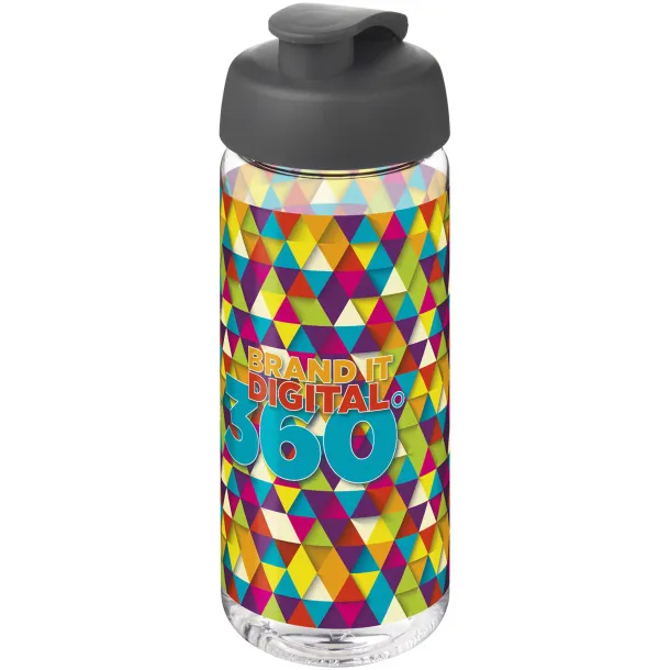 H2O Active® Octave Tritan™ 600 ml flip lid sport bottle White Grey