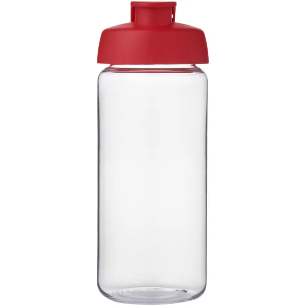 H2O Active® Octave Tritan™ 600 ml flip lid sport bottle - Unbranded White Red