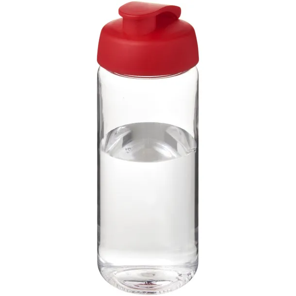 H2O Active® Octave Tritan™ 600 ml flip lid sport bottle - Unbranded White Red