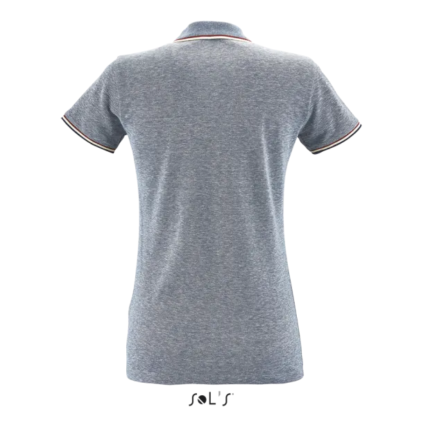  Ženska siva polo majica kratkih rukava - SOL'S Heather Light Jeans