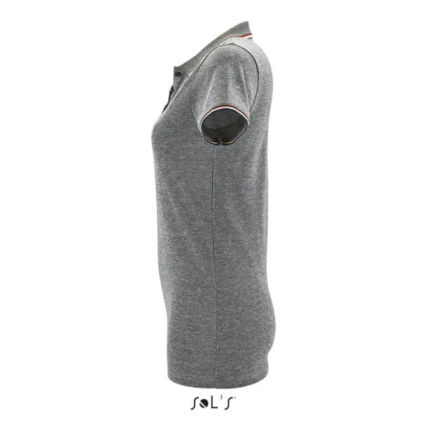  SOL'S PANAME WOMEN - HEATHER POLO SHIRT - SOL'S Heather Black