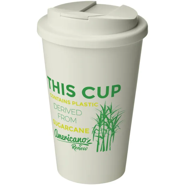 Americano®­­ Renew 350 ml insulated tumbler with spill-proof lid Ivory white