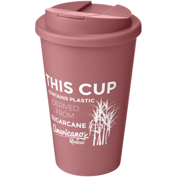 Americano®­­ Renew 350 ml insulated tumbler with spill-proof lid Transparent pink