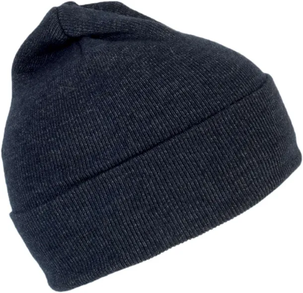  BEANIE WITH TURN-UP - K-UP Off Navy