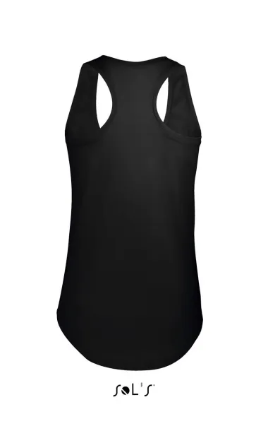 SOL'S MOKA WOMEN’S RACER BACK TANK TOP - SOL'S Black