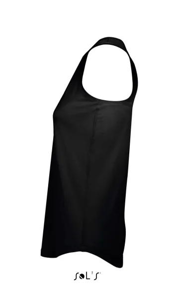 SOL'S MOKA WOMEN’S RACER BACK TANK TOP - SOL'S Black