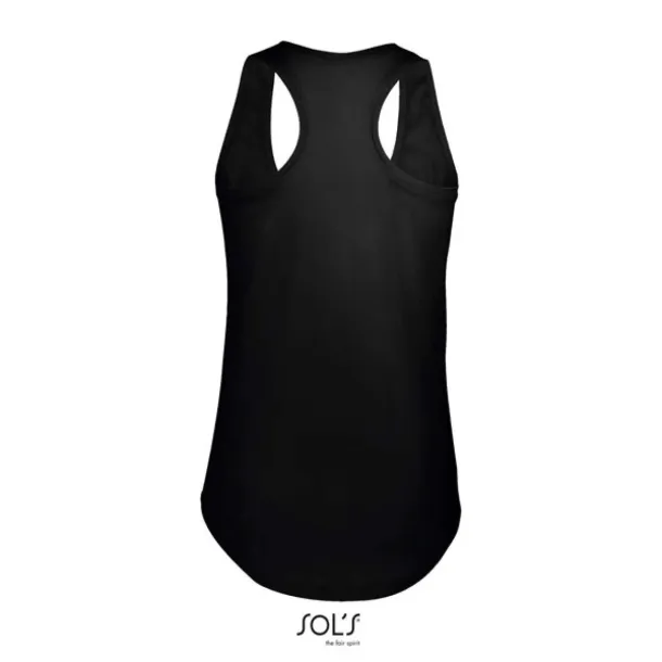 SOL'S MOKA WOMEN’S RACER BACK TANK TOP - SOL'S Black