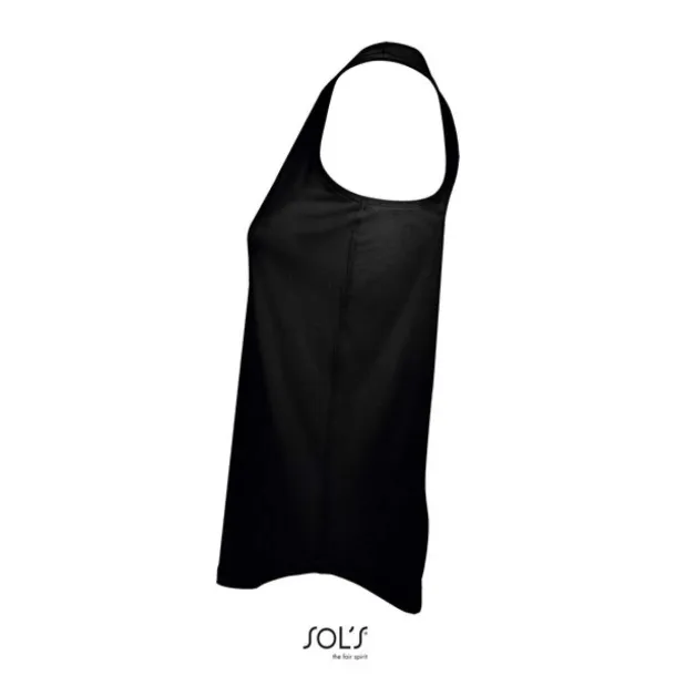 SOL'S MOKA WOMEN’S RACER BACK TANK TOP - SOL'S Black