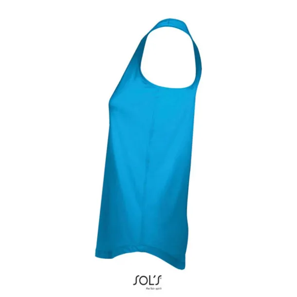 SOL'S MOKA WOMEN’S RACER BACK TANK TOP - SOL'S Aqua