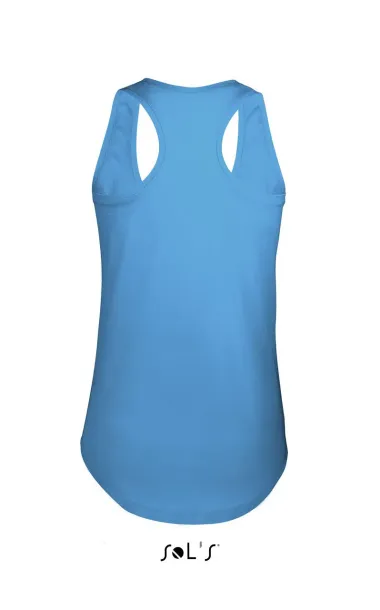 SOL'S MOKA WOMEN’S RACER BACK TANK TOP - SOL'S Aqua