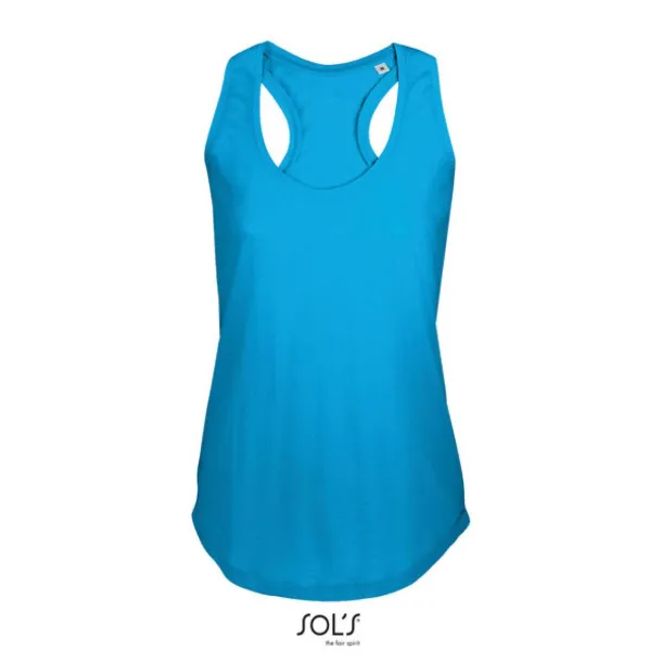 SOL'S MOKA WOMEN’S RACER BACK TANK TOP - SOL'S Aqua