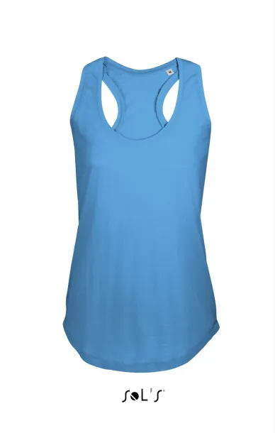 SOL'S MOKA WOMEN’S RACER BACK TANK TOP - SOL'S Aqua