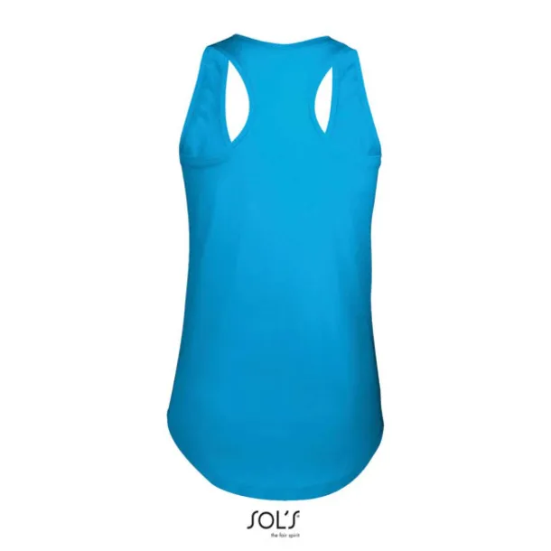 SOL'S MOKA WOMEN’S RACER BACK TANK TOP - SOL'S Aqua