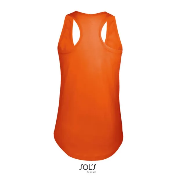 SOL'S MOKA WOMEN’S RACER BACK TANK TOP - SOL'S Burnt Orange