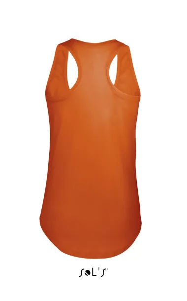 SOL'S MOKA WOMEN’S RACER BACK TANK TOP - SOL'S Burnt Orange