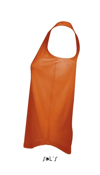 SOL'S MOKA WOMEN’S RACER BACK TANK TOP - SOL'S Burnt Orange