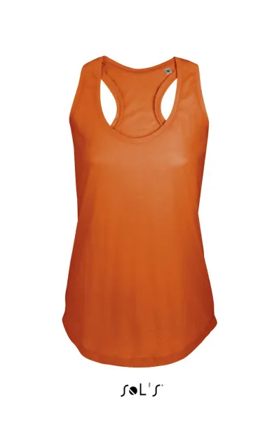 SOL'S MOKA WOMEN’S RACER BACK TANK TOP - SOL'S Burnt Orange