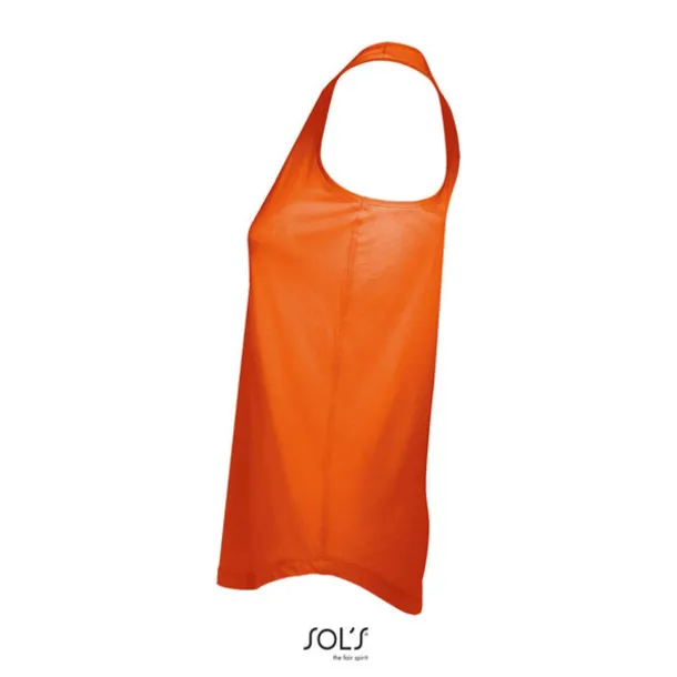 SOL'S MOKA WOMEN’S RACER BACK TANK TOP - SOL'S Burnt Orange