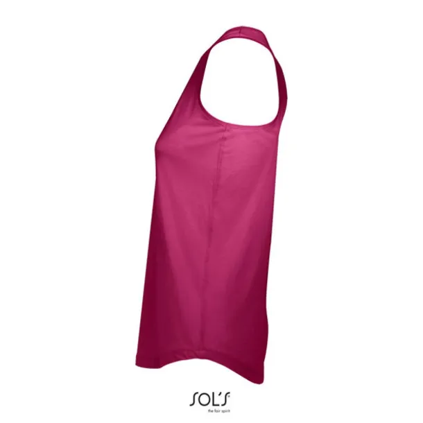 SOL'S MOKA WOMEN’S RACER BACK TANK TOP - SOL'S Raspberry