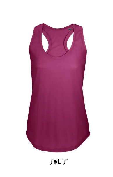 SOL'S MOKA WOMEN’S RACER BACK TANK TOP - SOL'S Raspberry